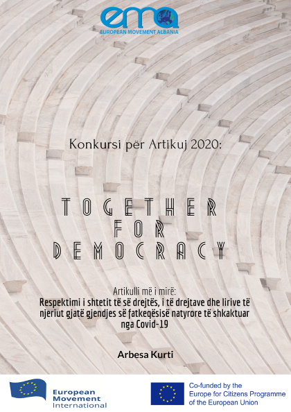 Dita e Europës 2020: Respektimi i shtetit të së drejtës, i të drejtave dhe lirive të njeriut gjatë gjendjes së fatkeqësisë natyrore të shkaktuar nga Covid-19