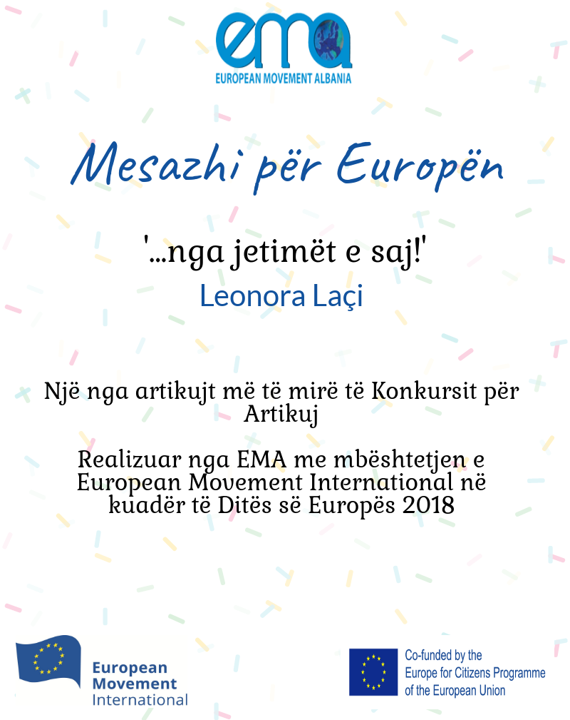 Mesazh për Europën nga jetimët e saj!