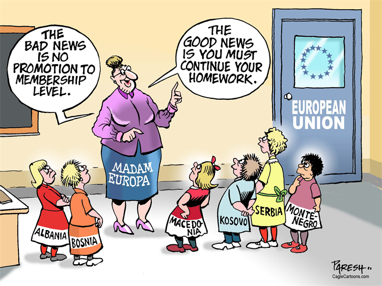 Analizë sasiore e kriterit politik në vendet e Ballkanit Perëndimor me status kandidat 