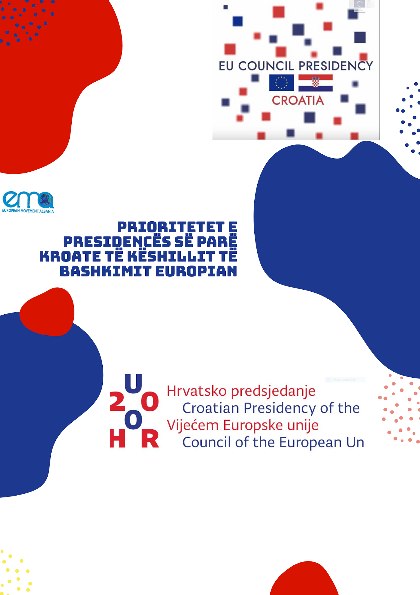 Prioritetet e Presidencës së parë Kroate të Këshillit të Bashkimit Europian